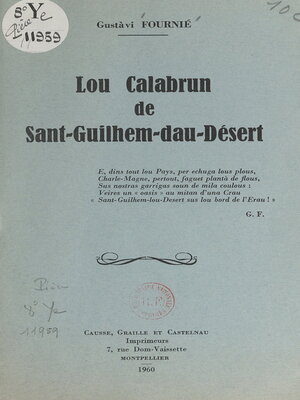 cover image of Lou Calabrun de Sant-Guilhem-dau-Désert